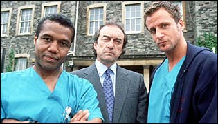 Ric Griffin, Anton Meyer and Alex Adams: characters in Holby City.