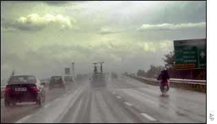 The Milan-Genoa highway 