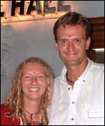 Dr Tim Johnson and partner Rachael Morgan