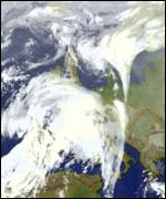 Satellite, December 2000 storm system