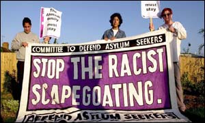 Campaigners for the Ahmadi family 