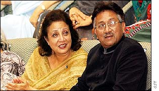 Pervez Musharraf and wife, Sehba