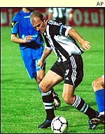 Newcastle striker Alan Shearer