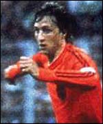 Dutch footballer Johan Cruyff