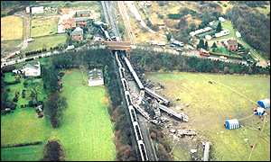 The crash scene near Selby