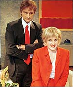 Ronni Ancona as Judy Finnigan and Alistair McGowan as Richard Madeley in Alistair McGowan's Big Impression