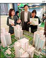 Prospective homebuyers in Beijing