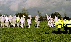 Anti GM crop demonstration