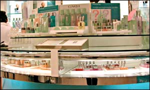 Perfume counter
