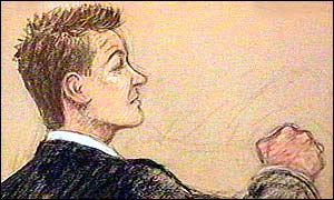 Court drawing of John Terry
