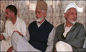 Prominent leaders of the Hurriyat Conference at a meeting