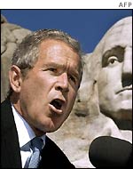 US president George Bush