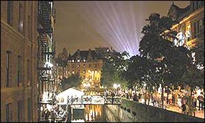 Manchester's Gay Village during Mardi Gras