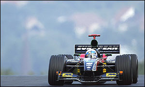 Anthony Davidson in the Minardi at the Hungaroring