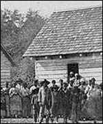 A Library of Congress photo depicts Southern slave life
