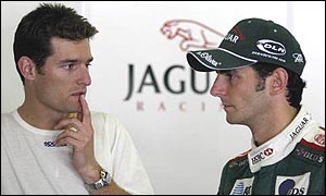 Mark Webber and Pedro de la Rosa