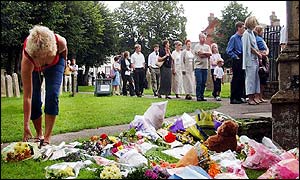 Hundreds queued to attend the service 