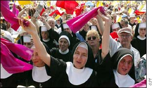 Catholic believers at the Mass