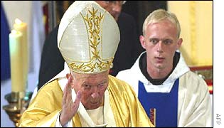 Pope John Paul at the Kalwaria Zebrzydowska sanctuary