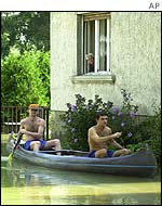 Village near Danube in Hungary