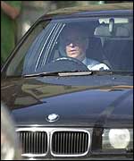 Lord Archer arrives for work in Lincoln