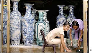 Shop near Hanoi affected by flooding