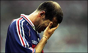 Zinedine Zidane during the World Cup 