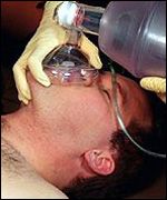 Man receiving first aid