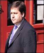 DCI Hebb arrives at court