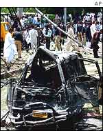 Car used in consulate attack