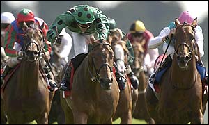 Hugs Dancer was a surprise winner in the Tote Ebor