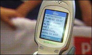 Mobile phone text message