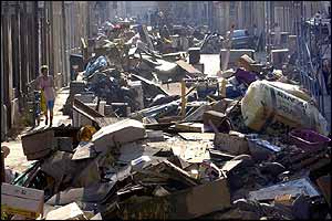 Pirna street in Saxony