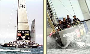 The weather was not always helpful as the New Zealand crew get to grips with the changing conditions