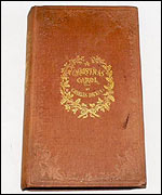 One of the three first edition copies of Charles Dickens A Christmas Carol