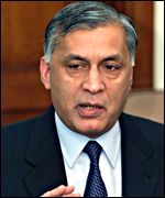 Pakistan Finance Minister Shakat Aziz