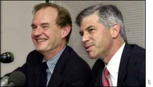 Andrew Fastow taking questions from the media last year