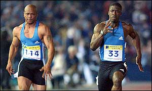 Greene (left) blamed a poor start for his defeat