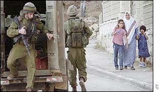 Israeli troops in Ramallah
