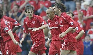 Massimo Maccarone makes a fine home debut for Boro scoring twice against Fulham