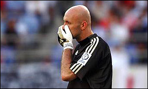 Manchester United keeper Fabien Barthez