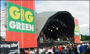 Gig on the Green stage
