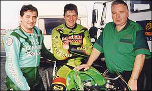PJ O'Kane (right) has come under criticism from motorcycling official