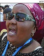 South African fishery worker lobbies the Johannesburg summit