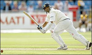 Dravid batted well in tough conditions on Thursday