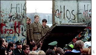 Berlin wall falls