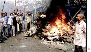 Gujarat rioters set house on fire earlier in the year