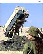 Israel Patriot missiles