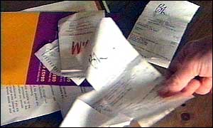 Credit card receipts