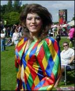 Drag queen at Cardiff Mardi Gras